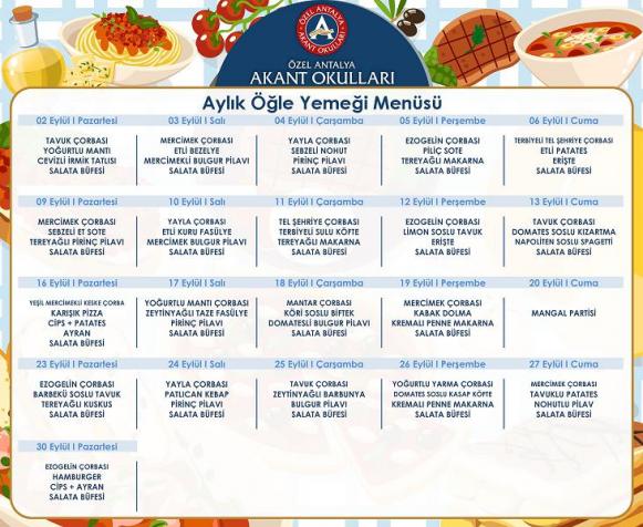 Öğle Yemeği Listesi