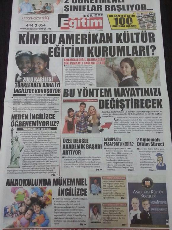 Hakkımızda Hürriyet Gazetesinde Çıkan Haber